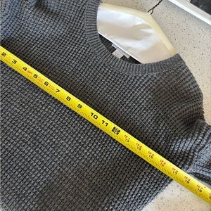 J. Jill Charcoal Cotton Knit Pullover